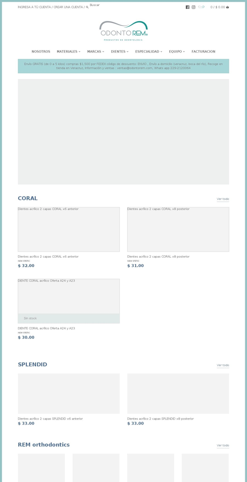 odontorem.com shopify website screenshot