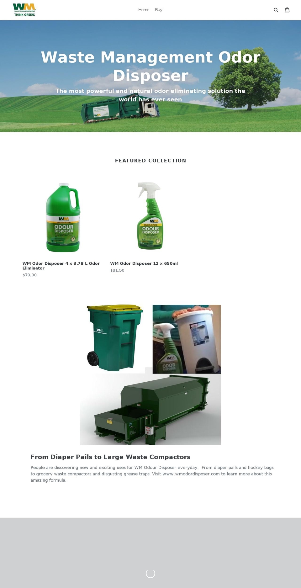 odordisposer.com — Shopify storefront screenshot