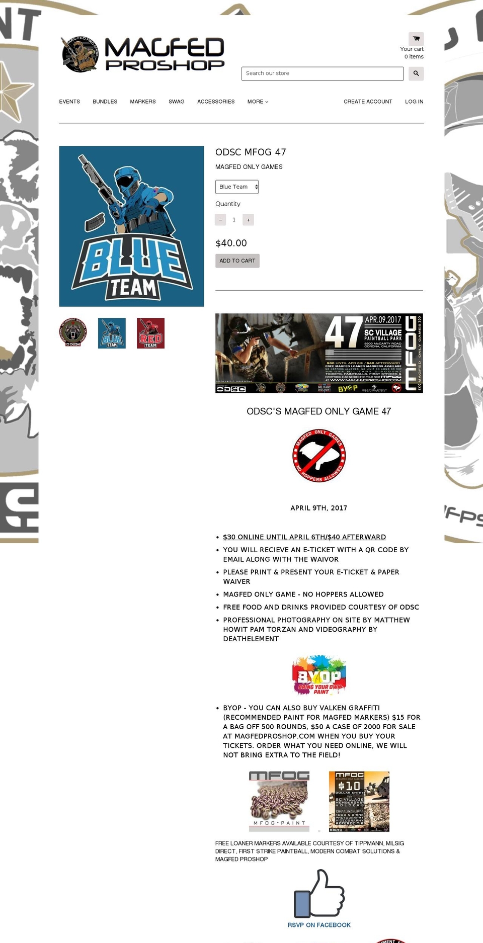 odscmfog.com shopify website screenshot