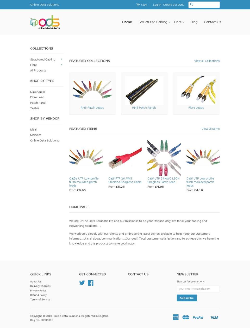 odsolutionsltd.com — Shopify storefront screenshot