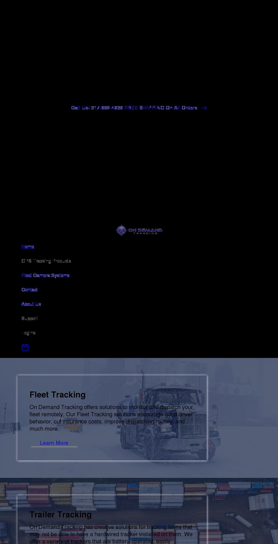 odtracking.com shopify website screenshot