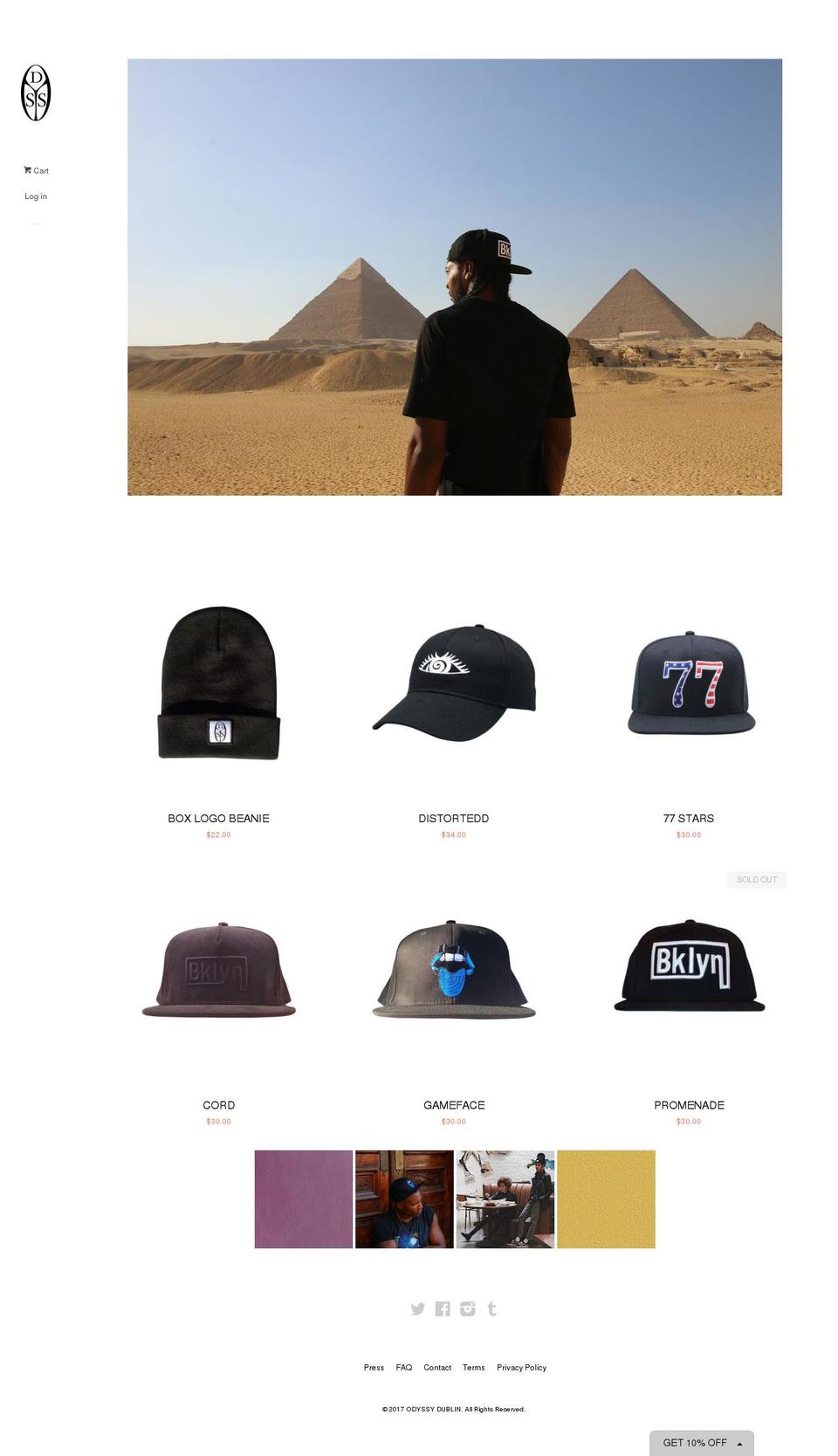 odyssydublin.com shopify website screenshot