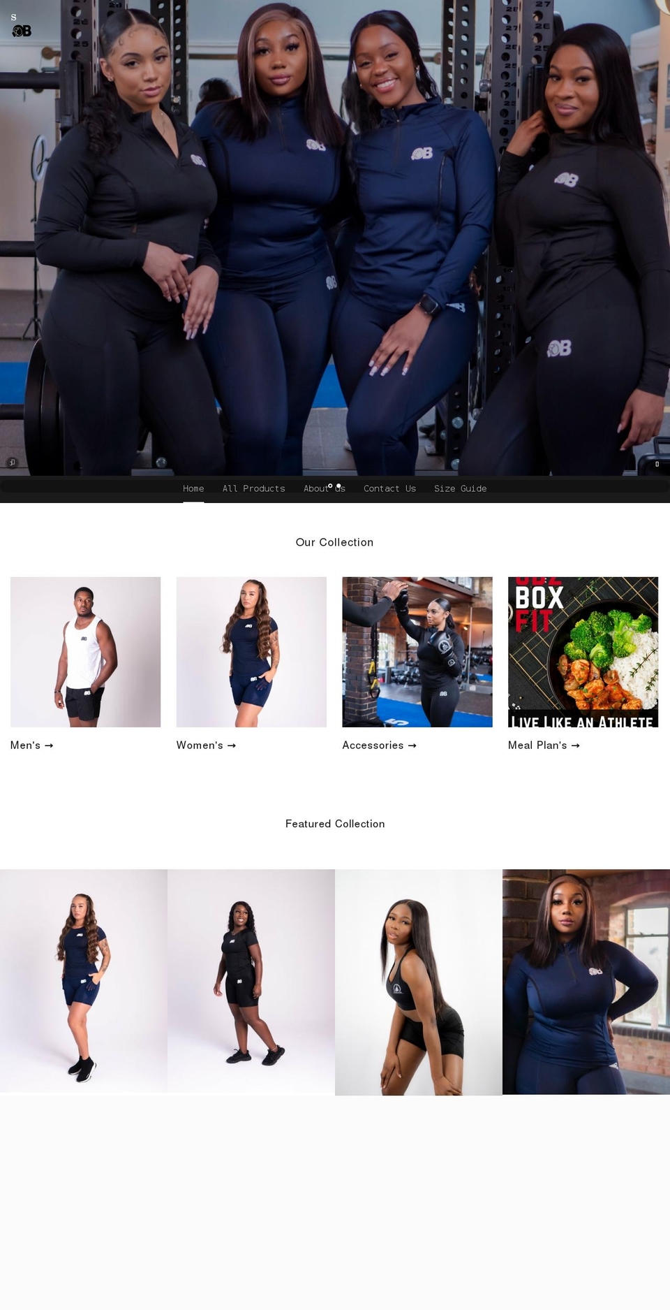 odzboxfit.com shopify website screenshot