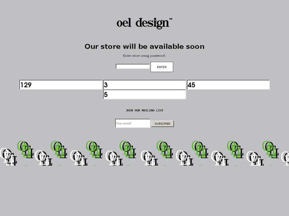 oelclothing.com shopify website screenshot