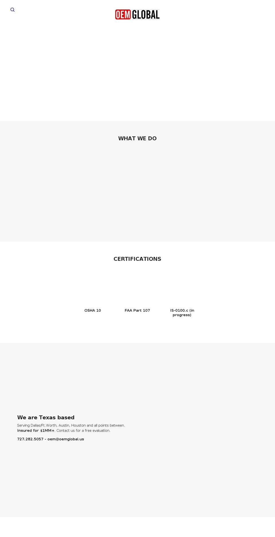 oemglobalgroup.com shopify website screenshot