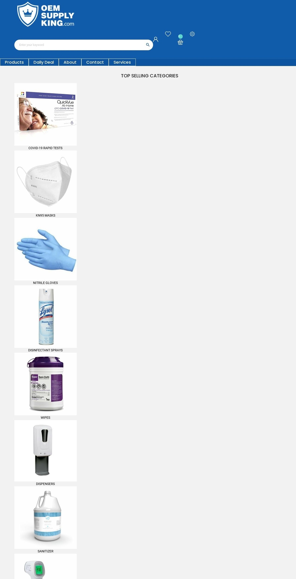 oemsupplyking.com shopify website screenshot