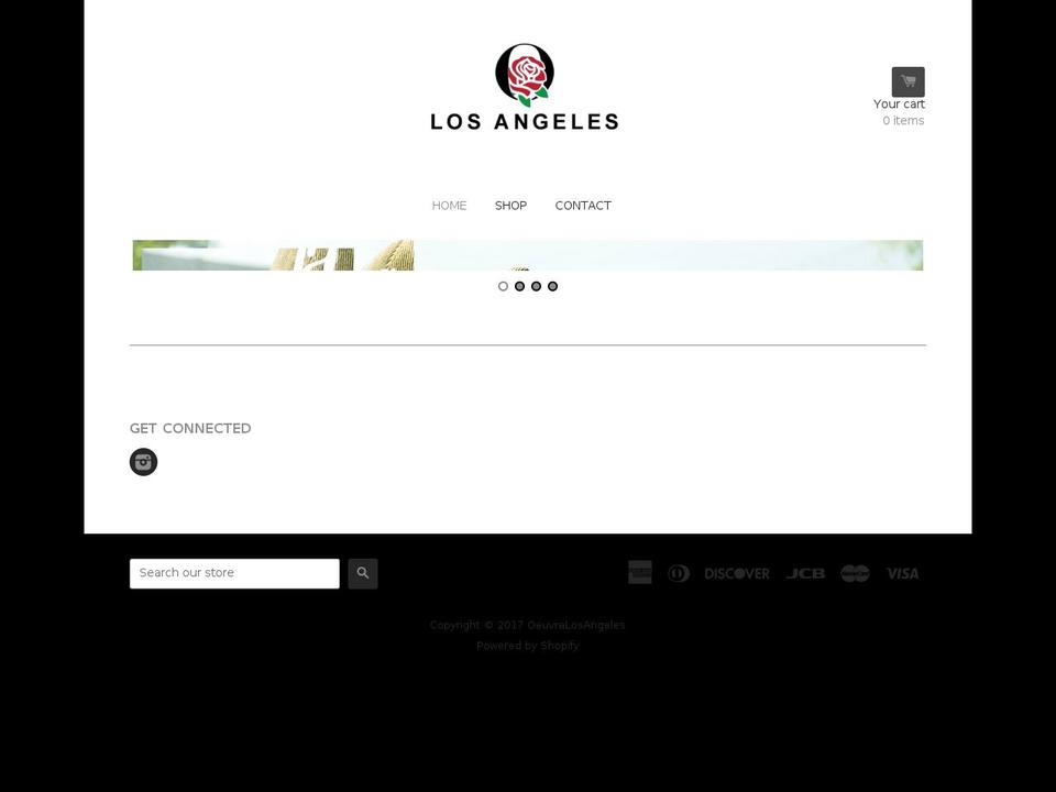 oeuvrelosangeles.com shopify website screenshot
