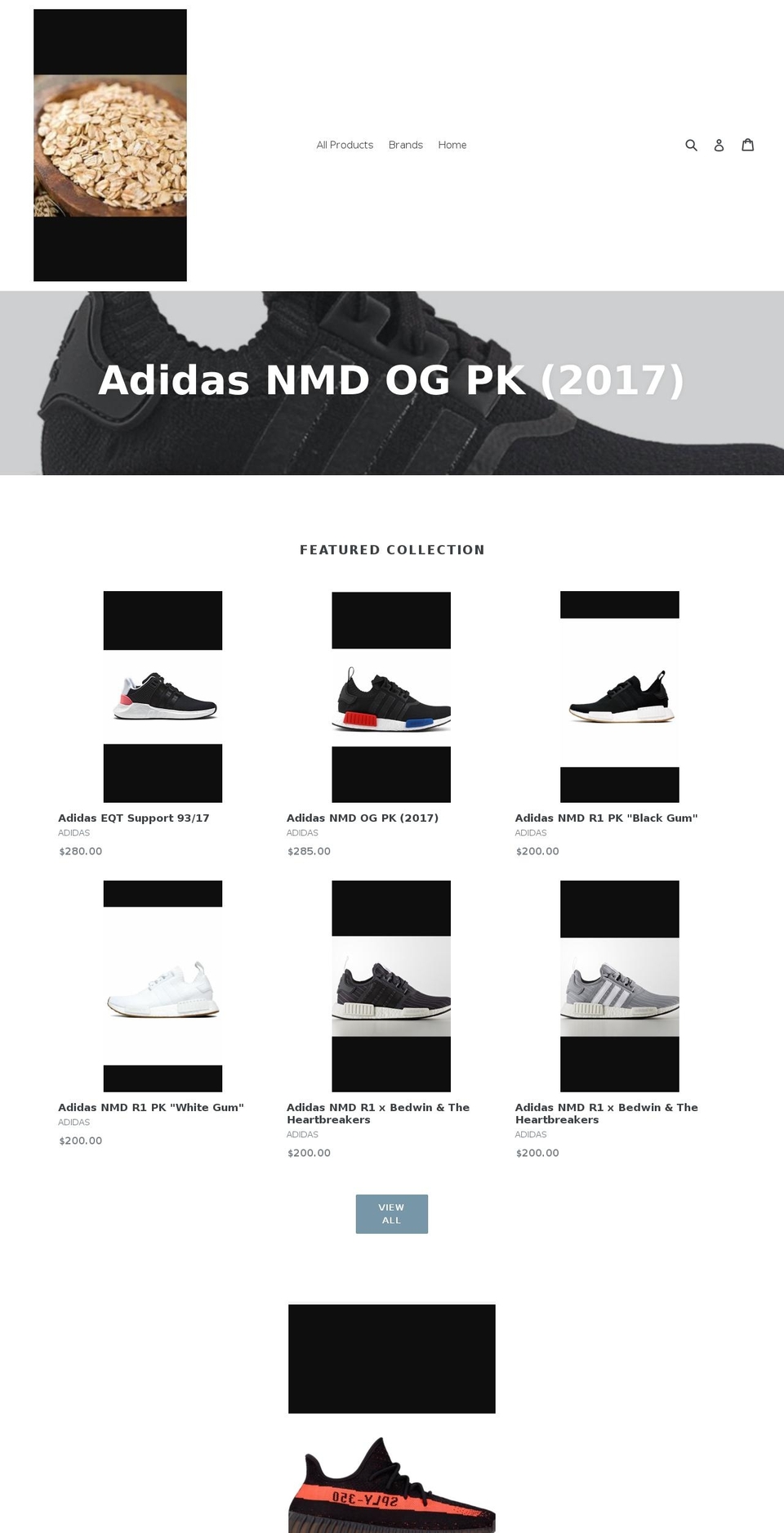 ofalltimesneakers.com — Shopify storefront screenshot