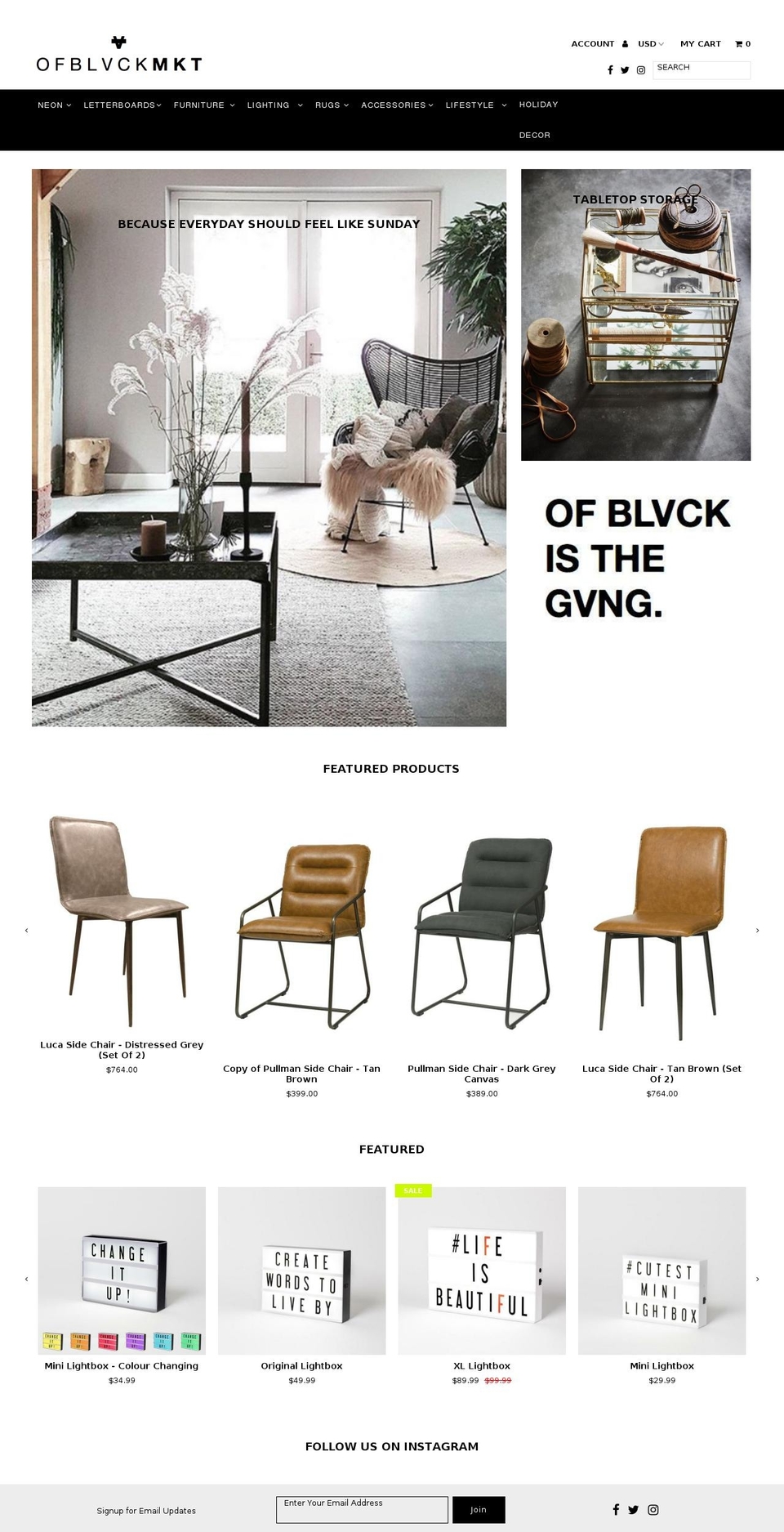 ofblvckmkt.com — Shopify storefront screenshot