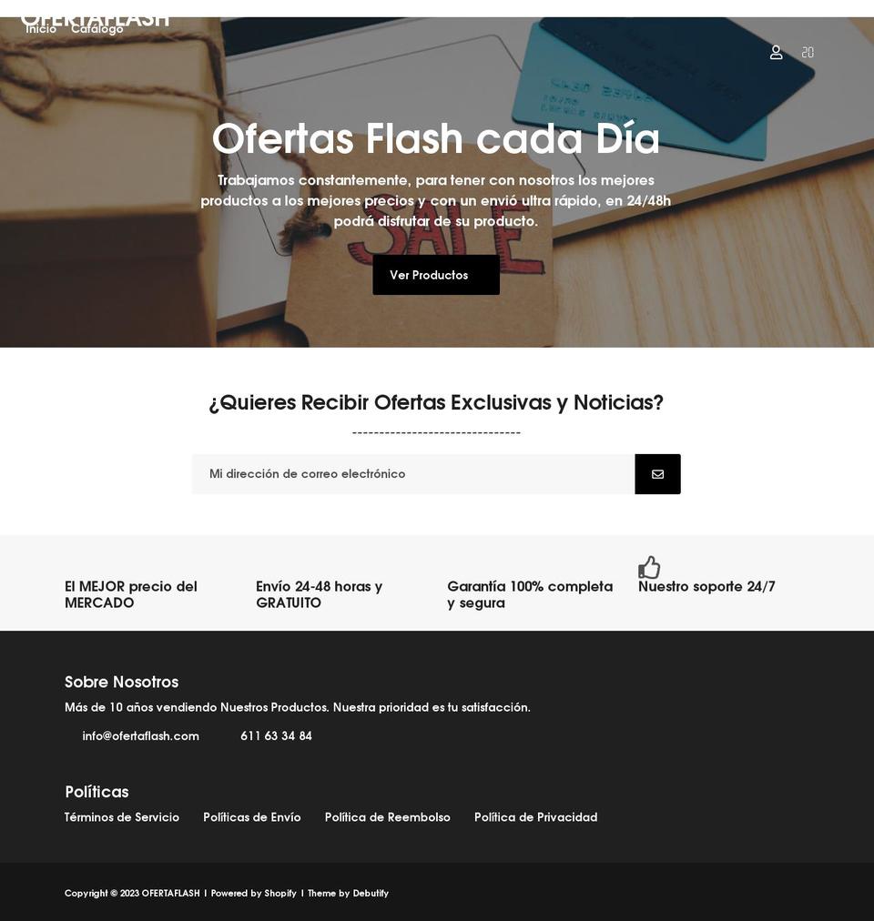 ofertaflash.com shopify website screenshot