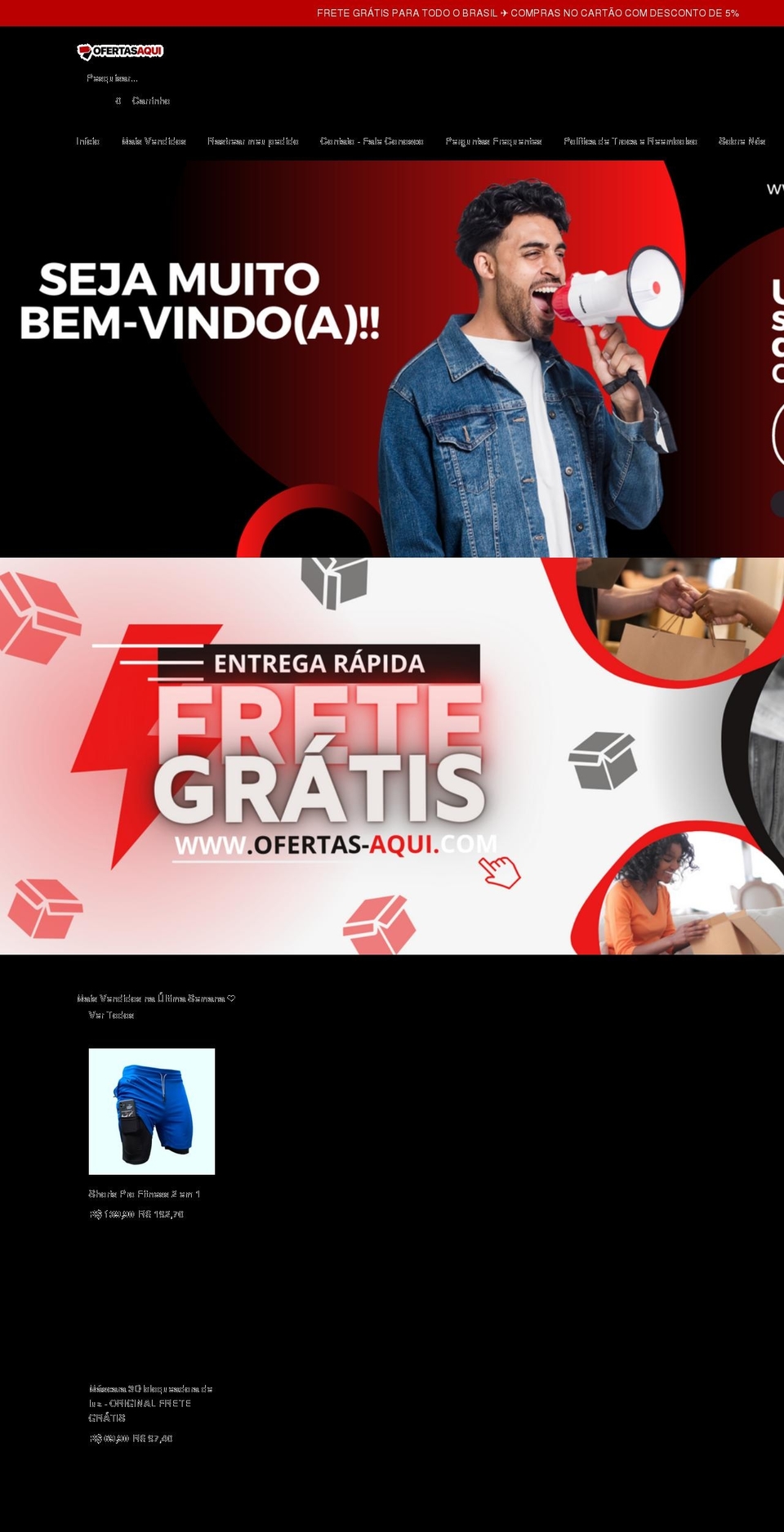 ofertas-aqui.com shopify website screenshot