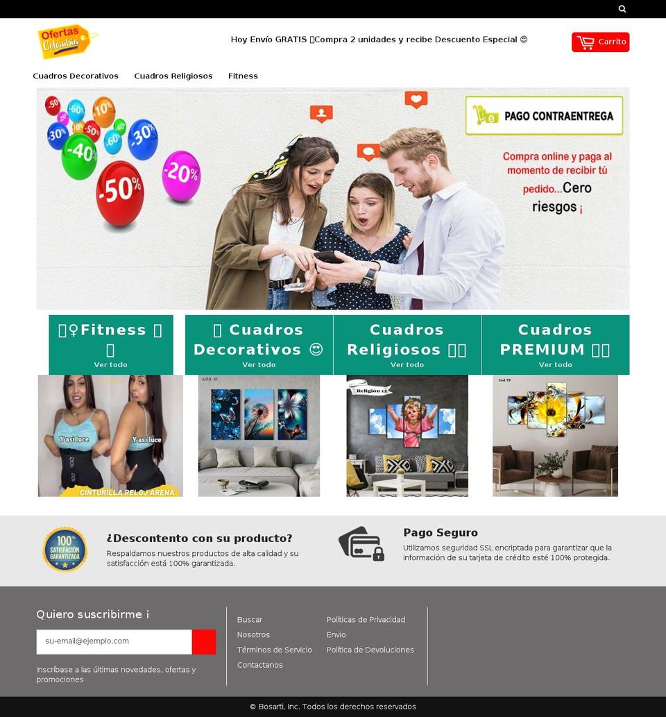 ofertascolombia.com shopify website screenshot