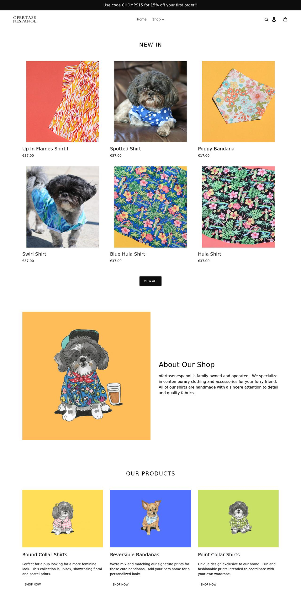 ofertasenespanol.com shopify website screenshot