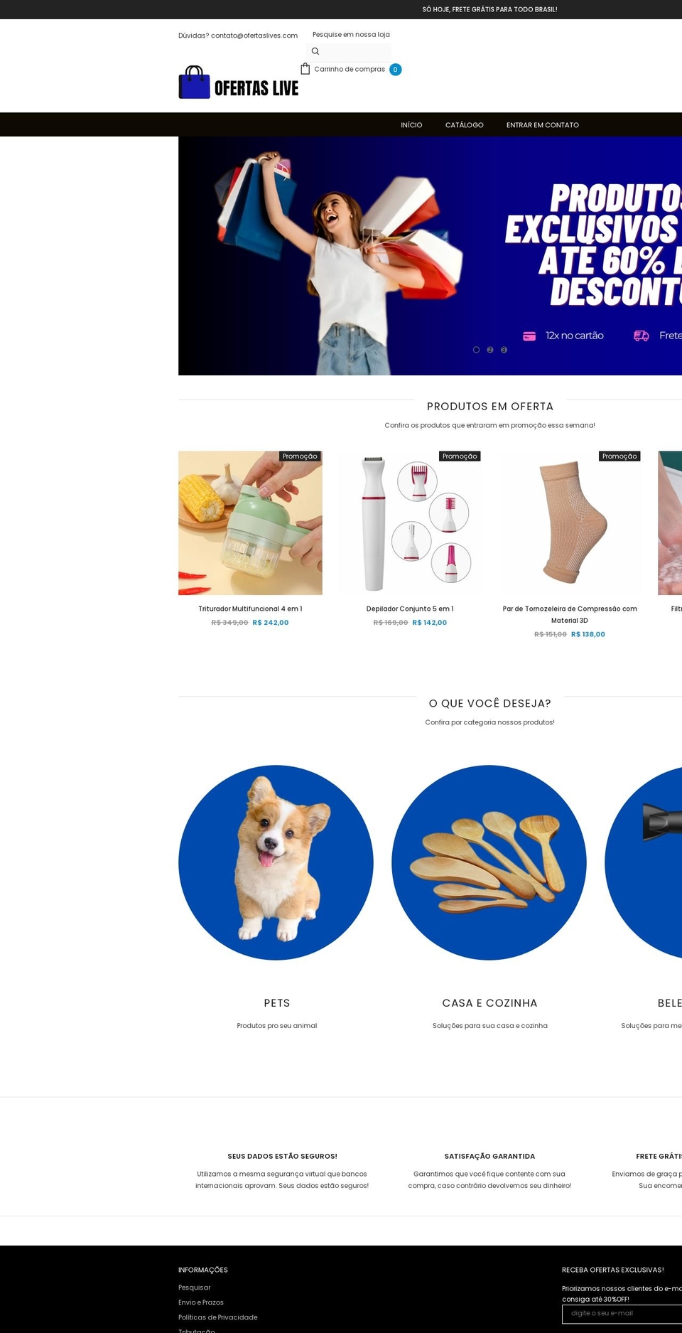 ofertaslive.com shopify website screenshot