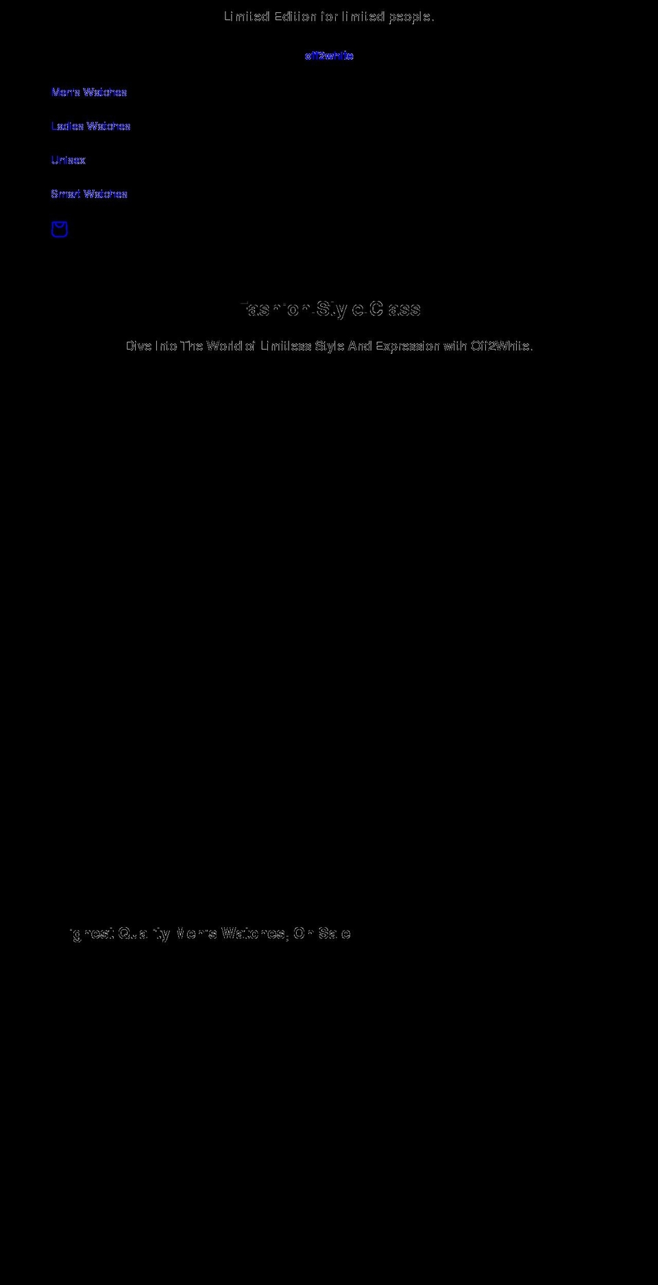 off2white.com shopify website screenshot