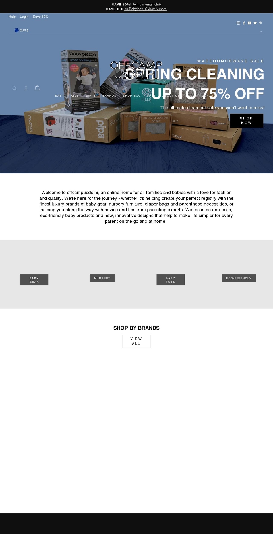 offcampusdelhi.com — Shopify storefront screenshot
