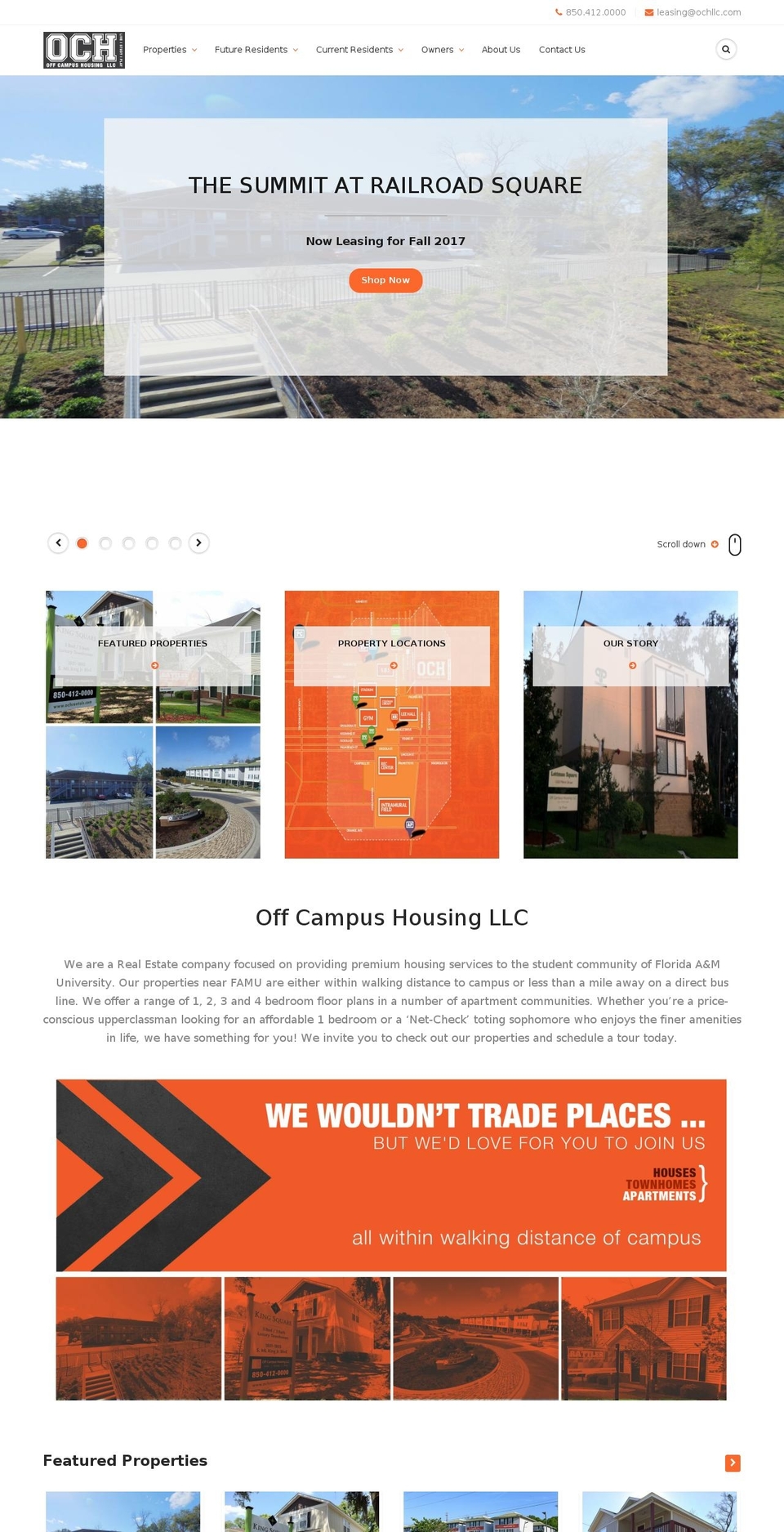 offcampusfamu.com shopify website screenshot