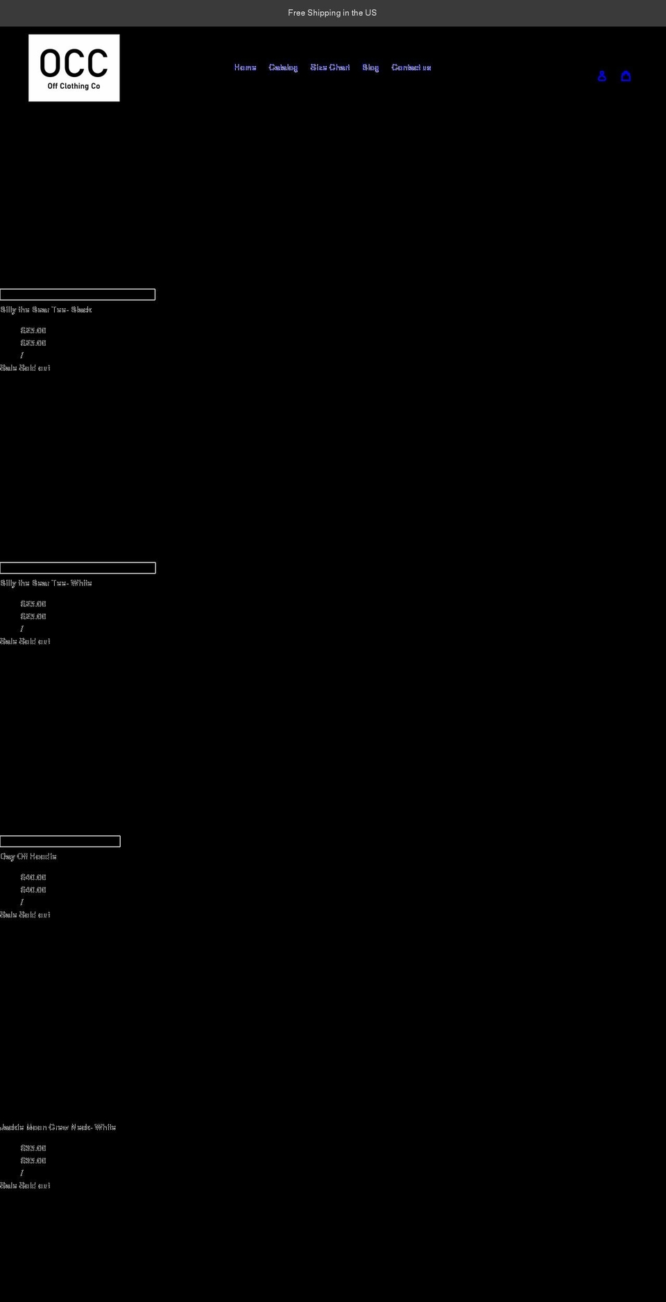 offclothingco.com shopify website screenshot
