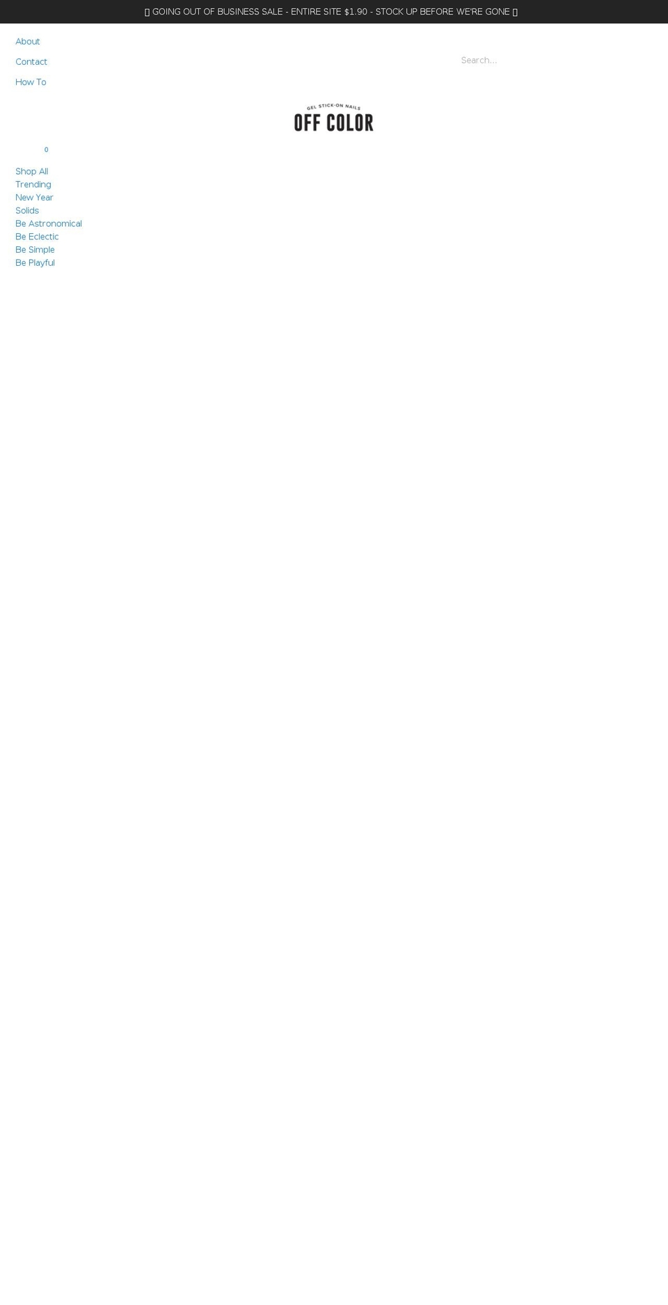 offcolornails.com shopify website screenshot