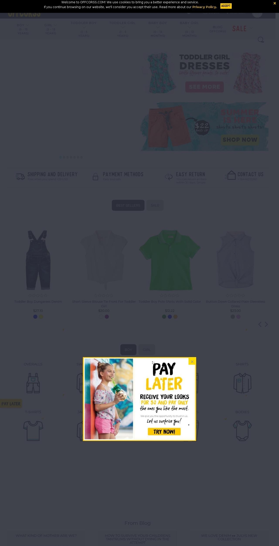 offcorss.us shopify website screenshot