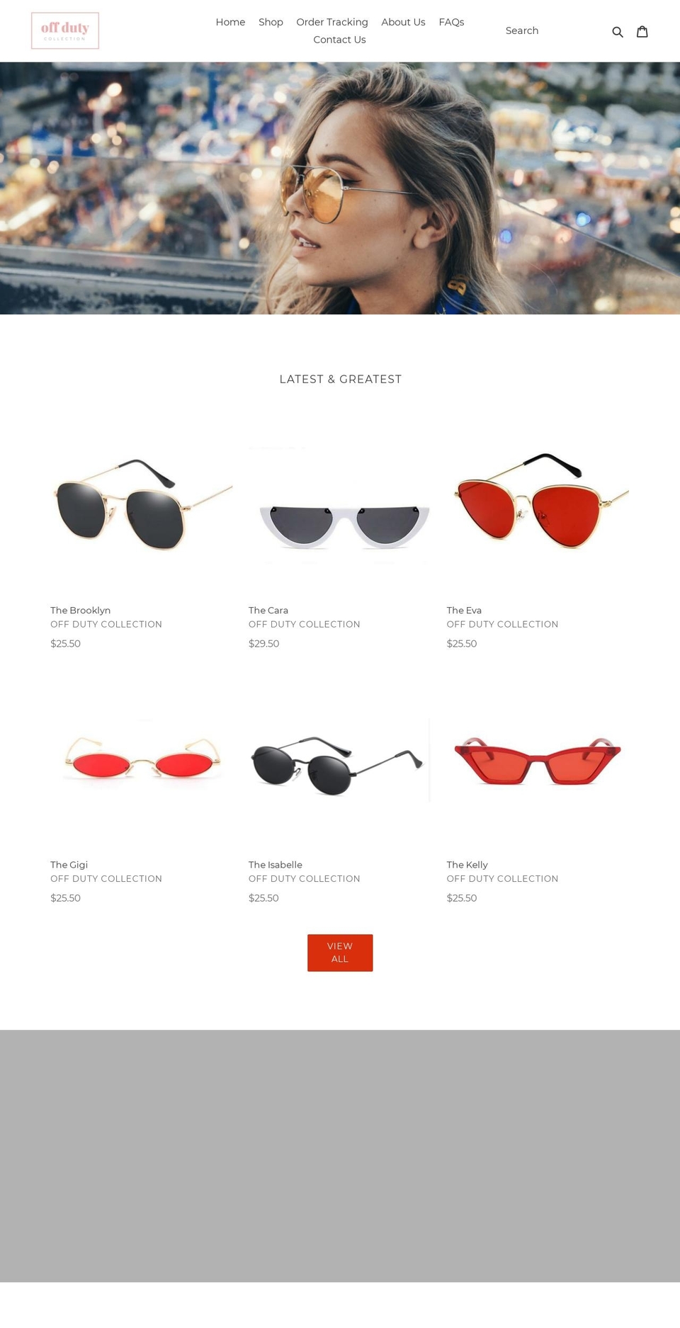 offdutycollection.com — Shopify storefront screenshot