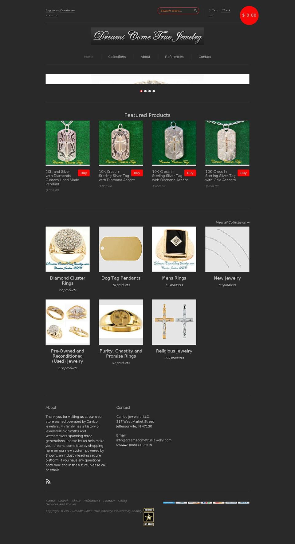 offdutydogtag.org shopify website screenshot