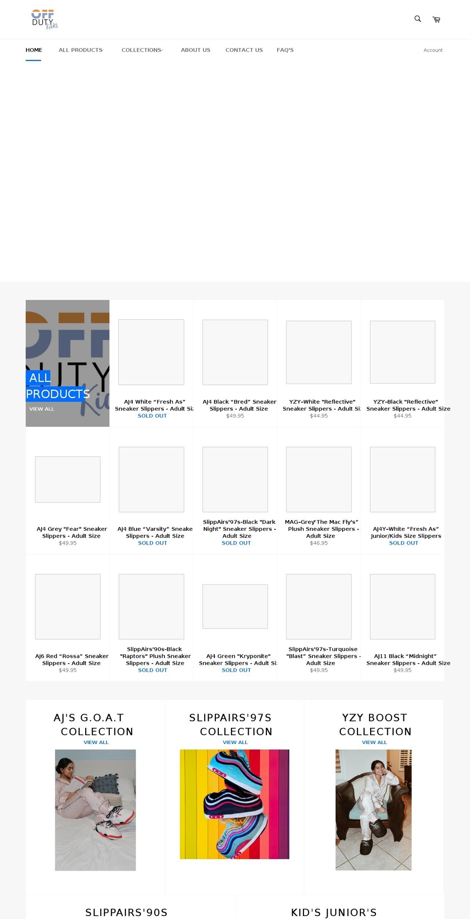 offdutykicks.com.au shopify website screenshot