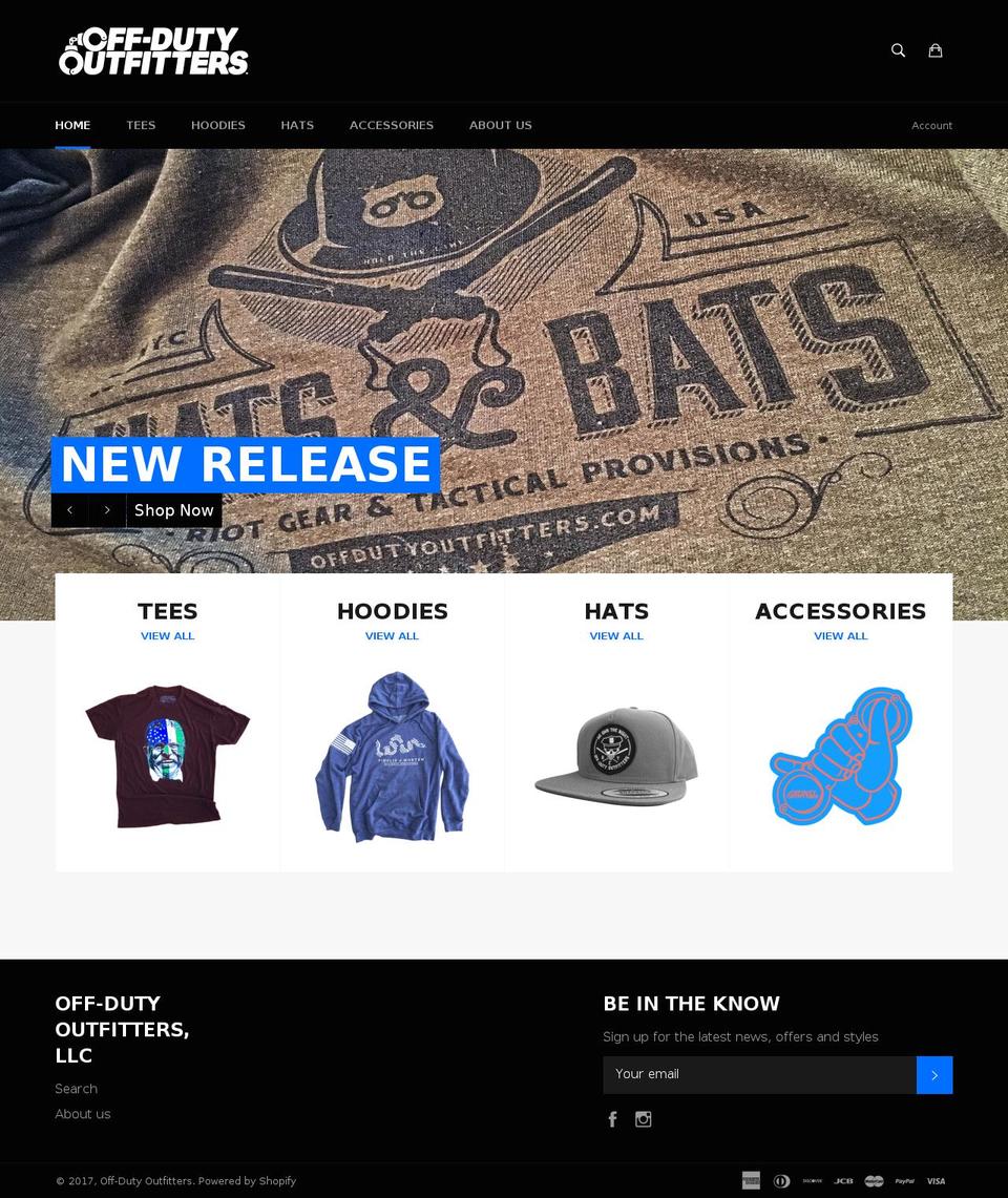 offdutyoutfitters.com shopify website screenshot