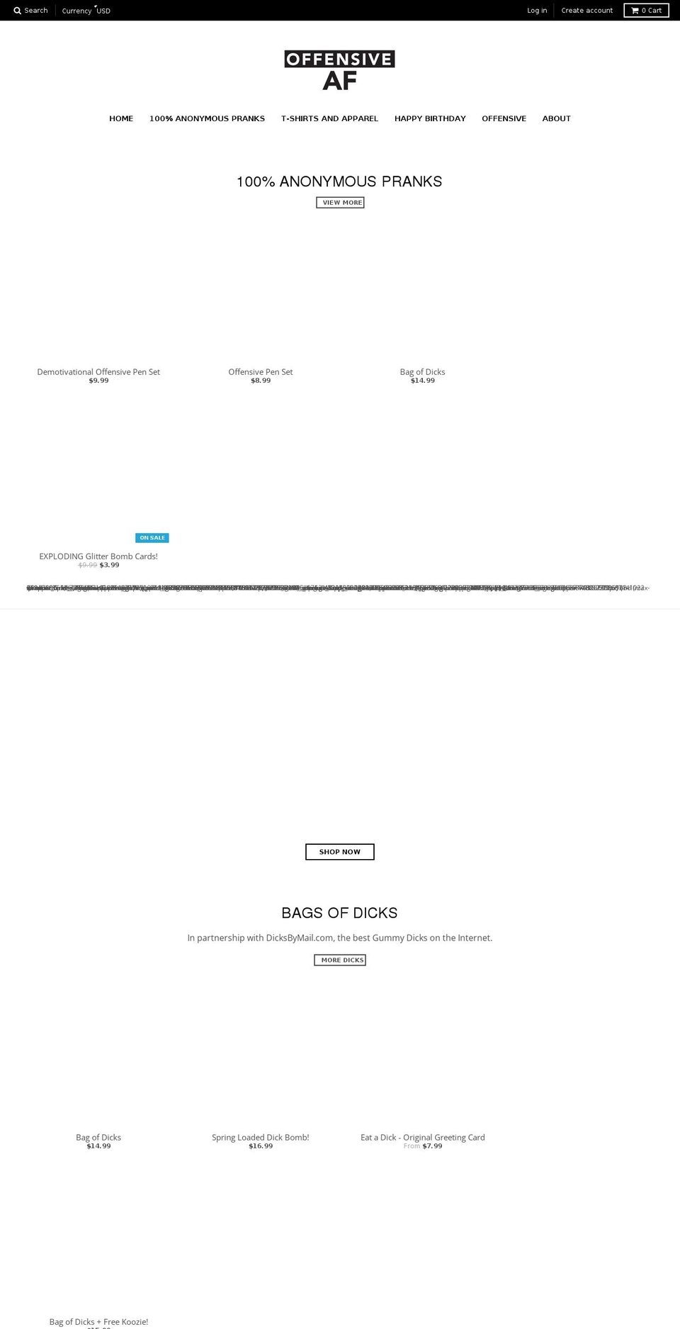 offensiveafnation.com — Shopify storefront screenshot