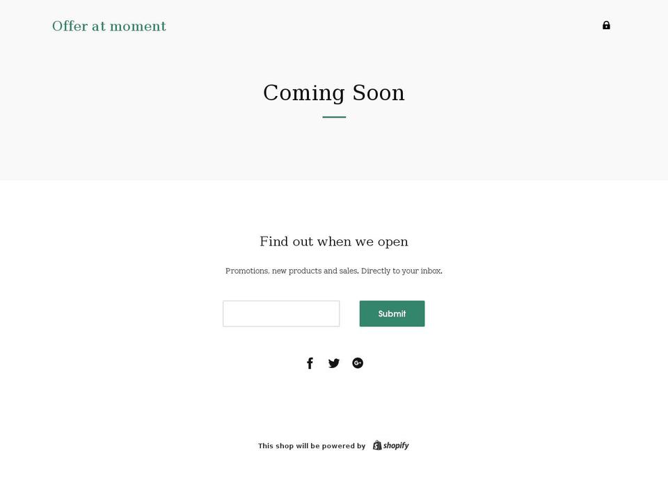offeratmoment.com shopify website screenshot