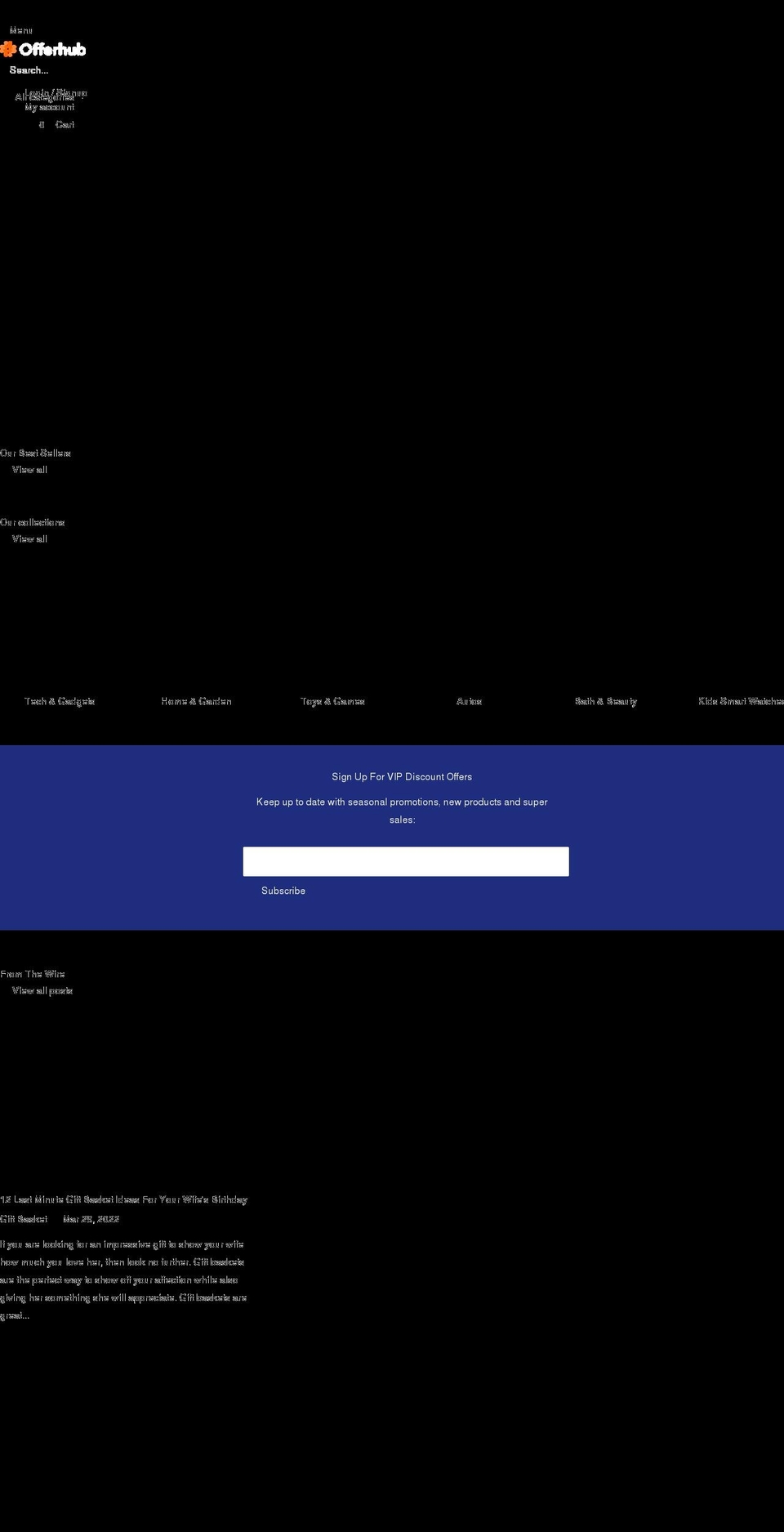 offerhub.net shopify website screenshot