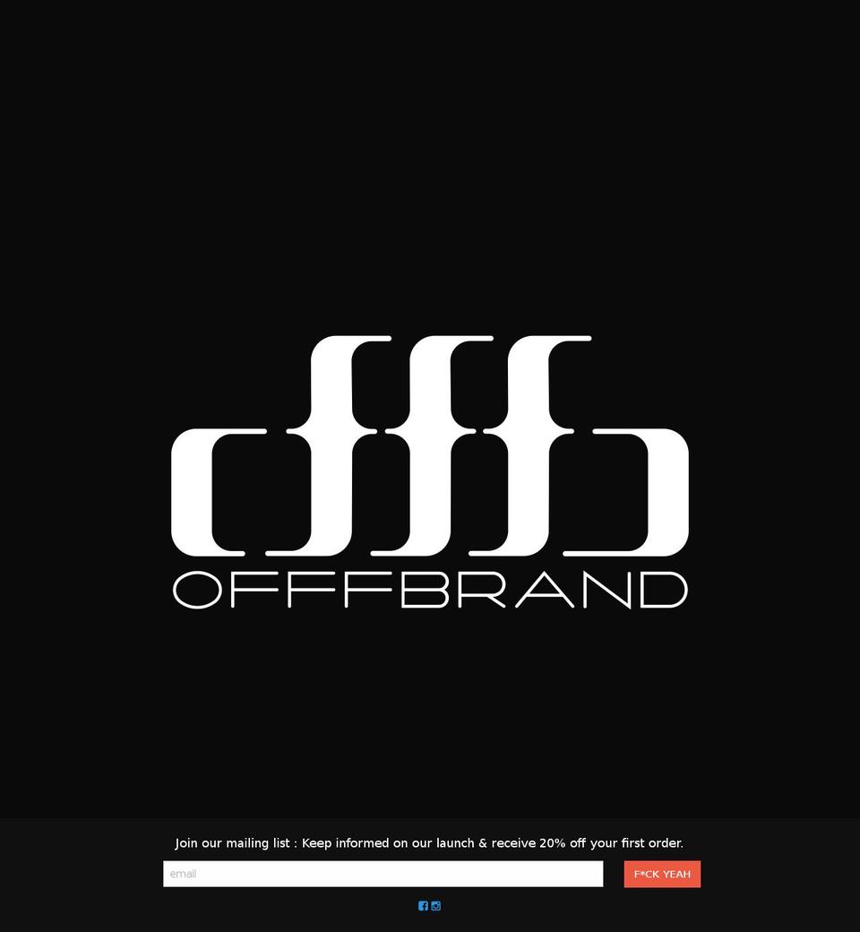 offfbrand.com shopify website screenshot