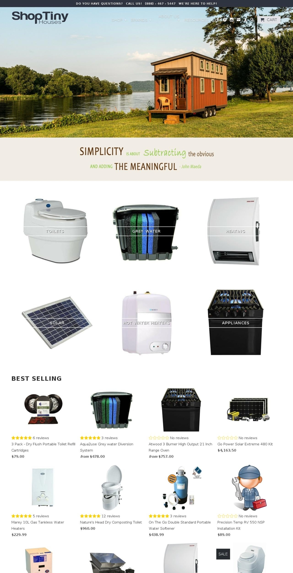 offgridandgreen.com shopify website screenshot