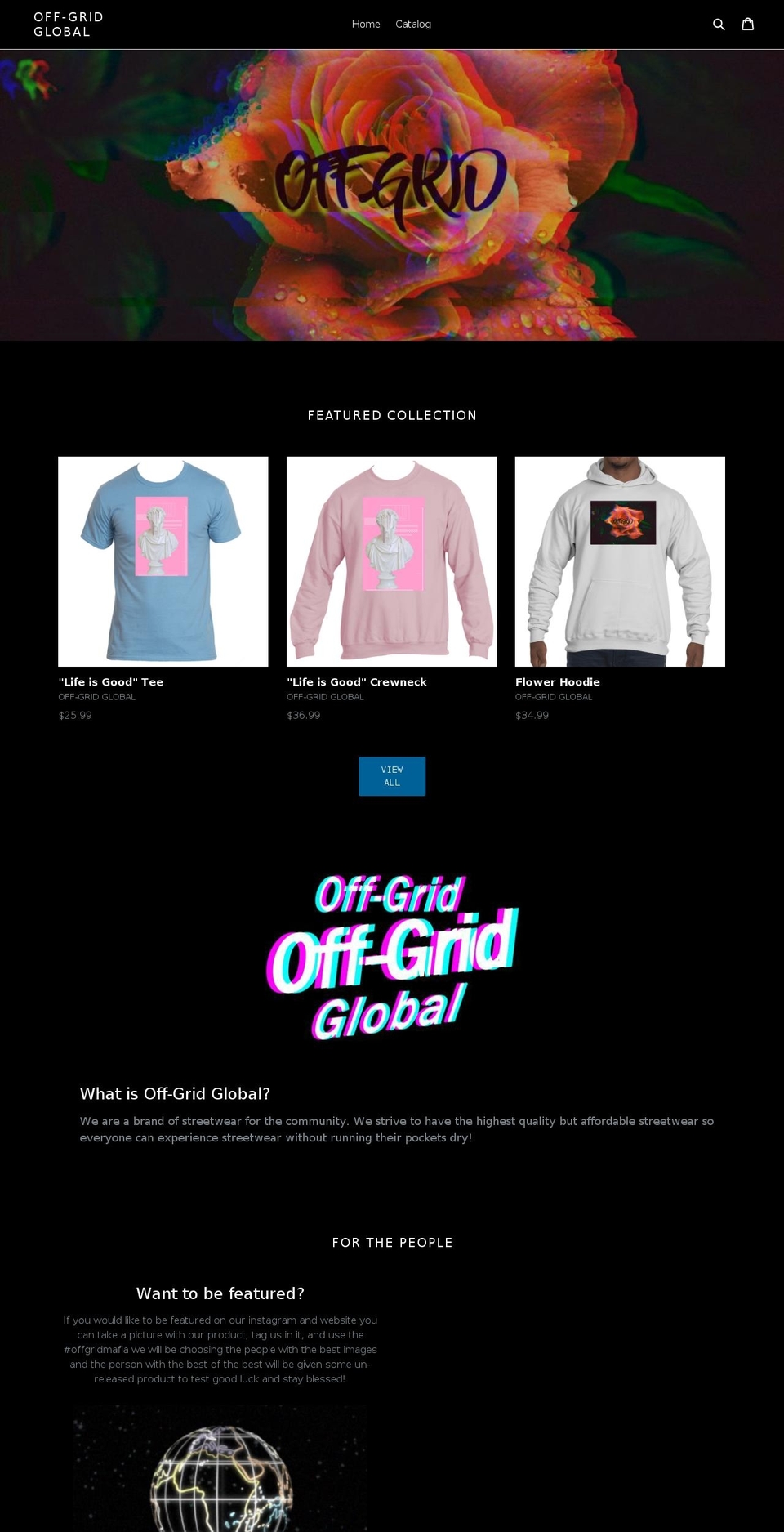 offgridglobal.com shopify website screenshot