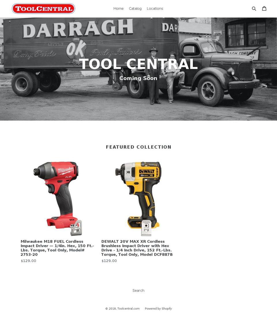 officaltoolcentral.com — Shopify storefront screenshot