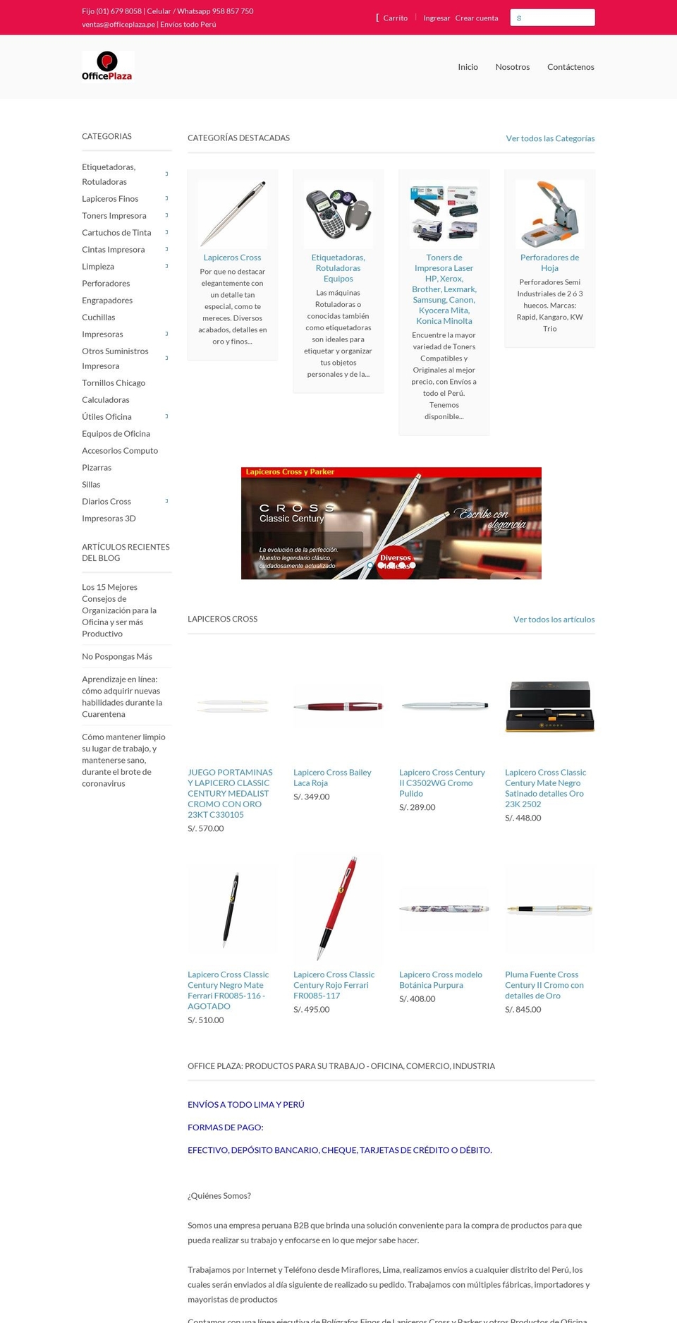 office-plaza.myshopify.com — Shopify storefront screenshot