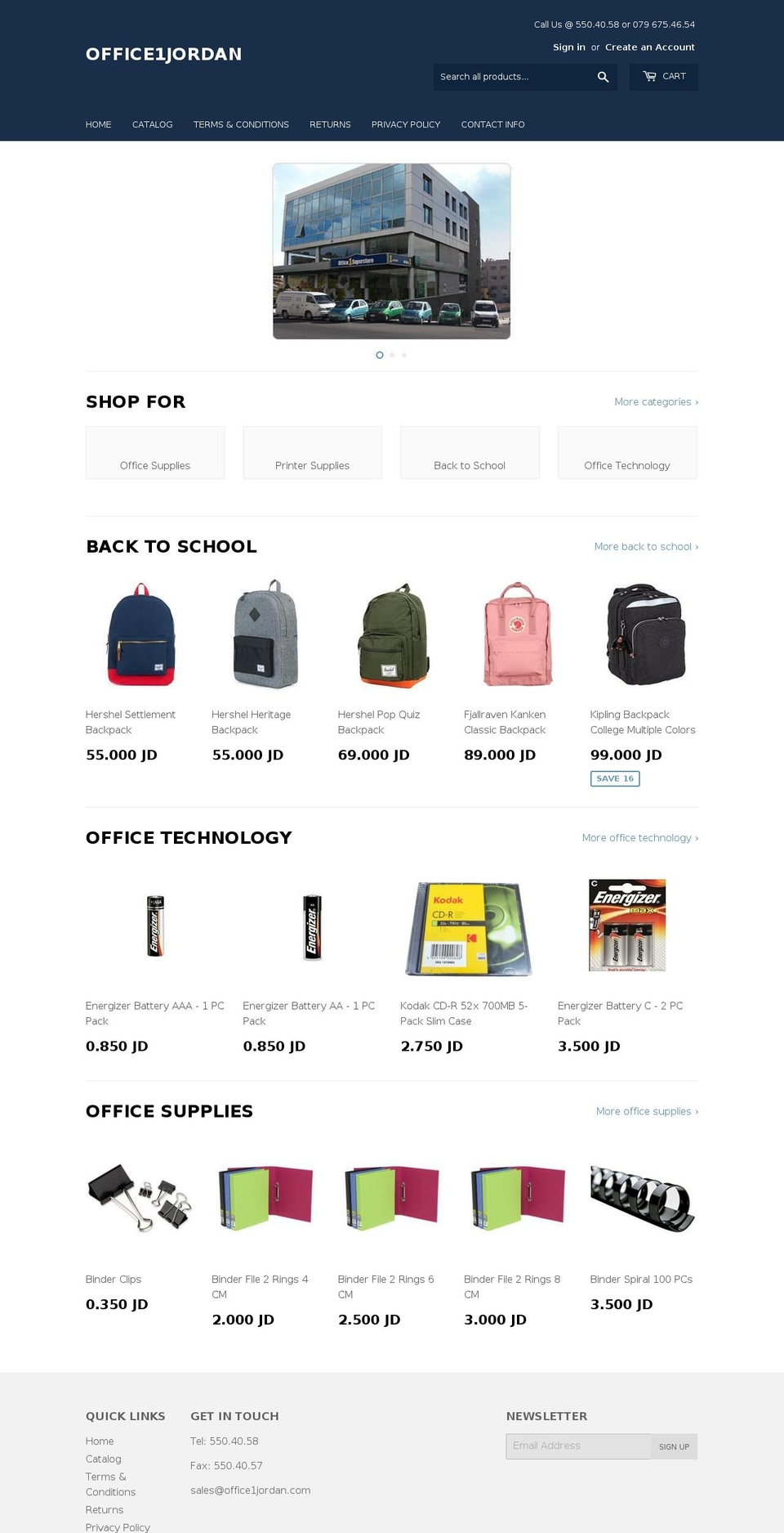 office1jo.com — Shopify storefront screenshot