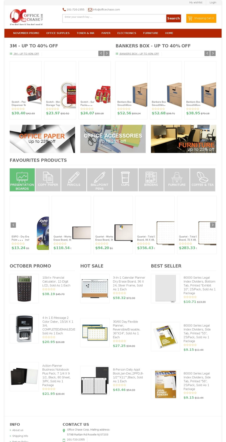 officechase.com shopify website screenshot
