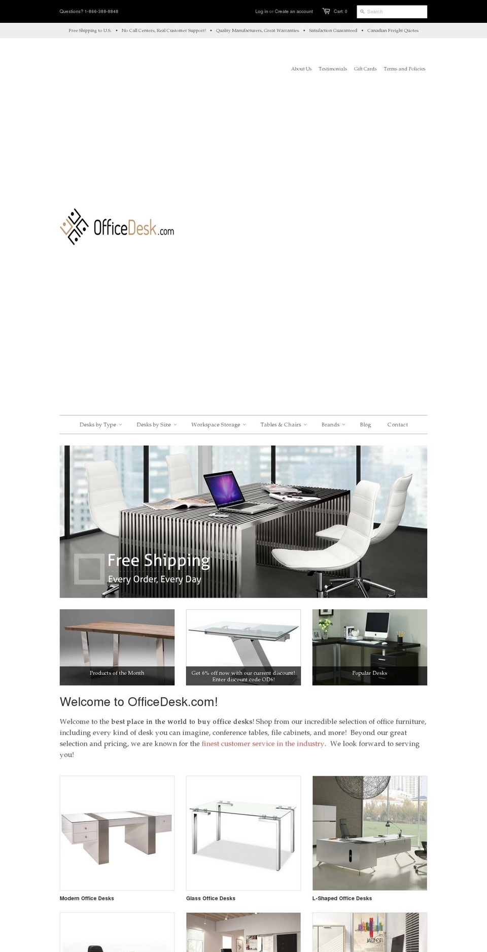 officedesk.com shopify website screenshot