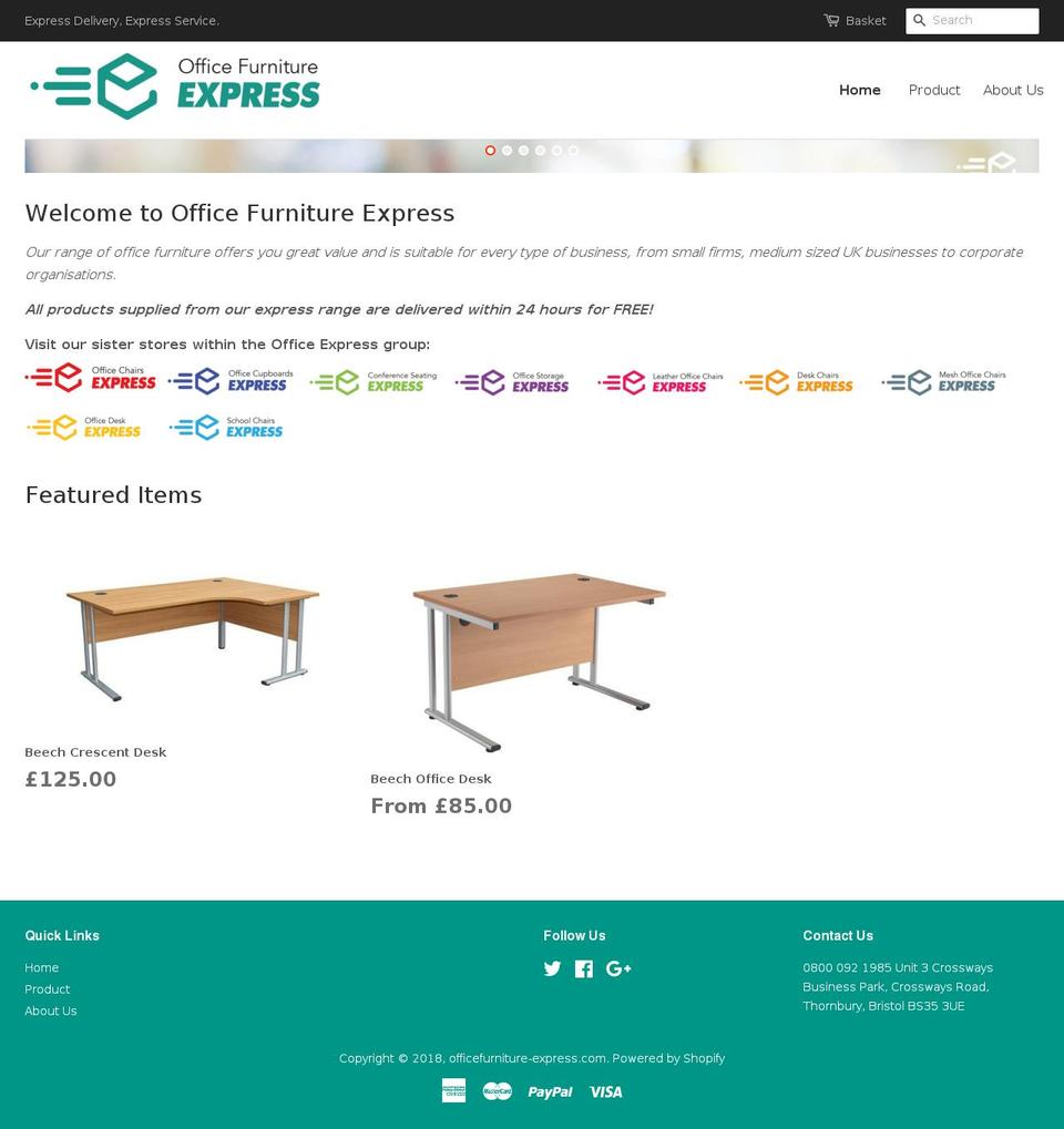 officefurniture-express.com — Shopify storefront screenshot