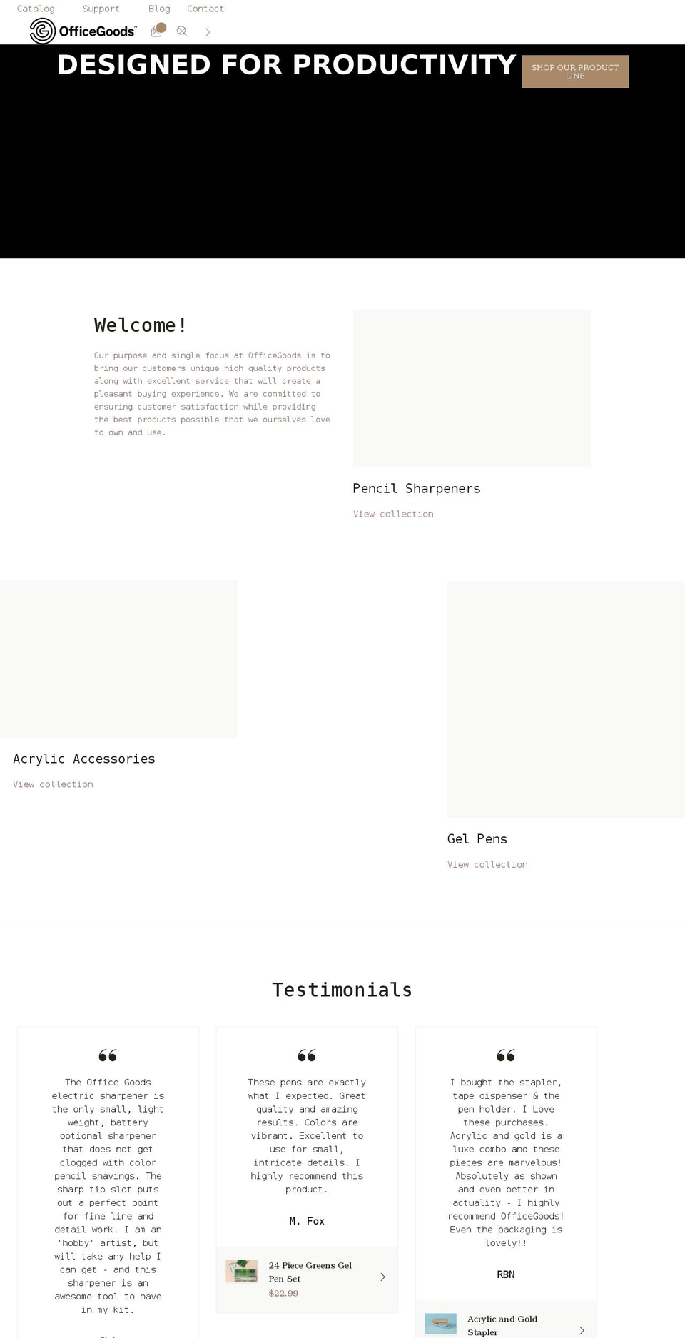 officegoods.com shopify website screenshot