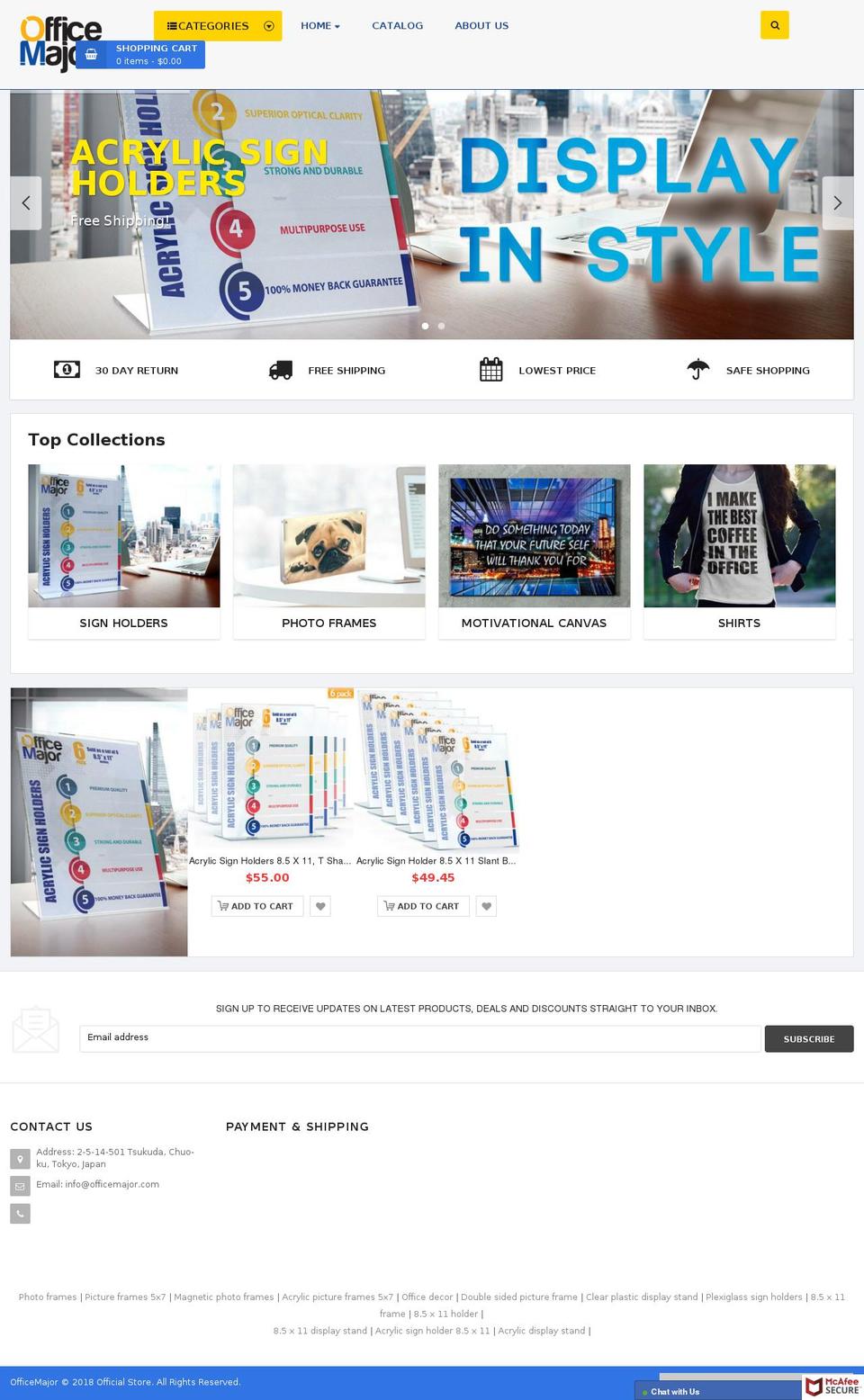 officemajor.com — Shopify storefront screenshot