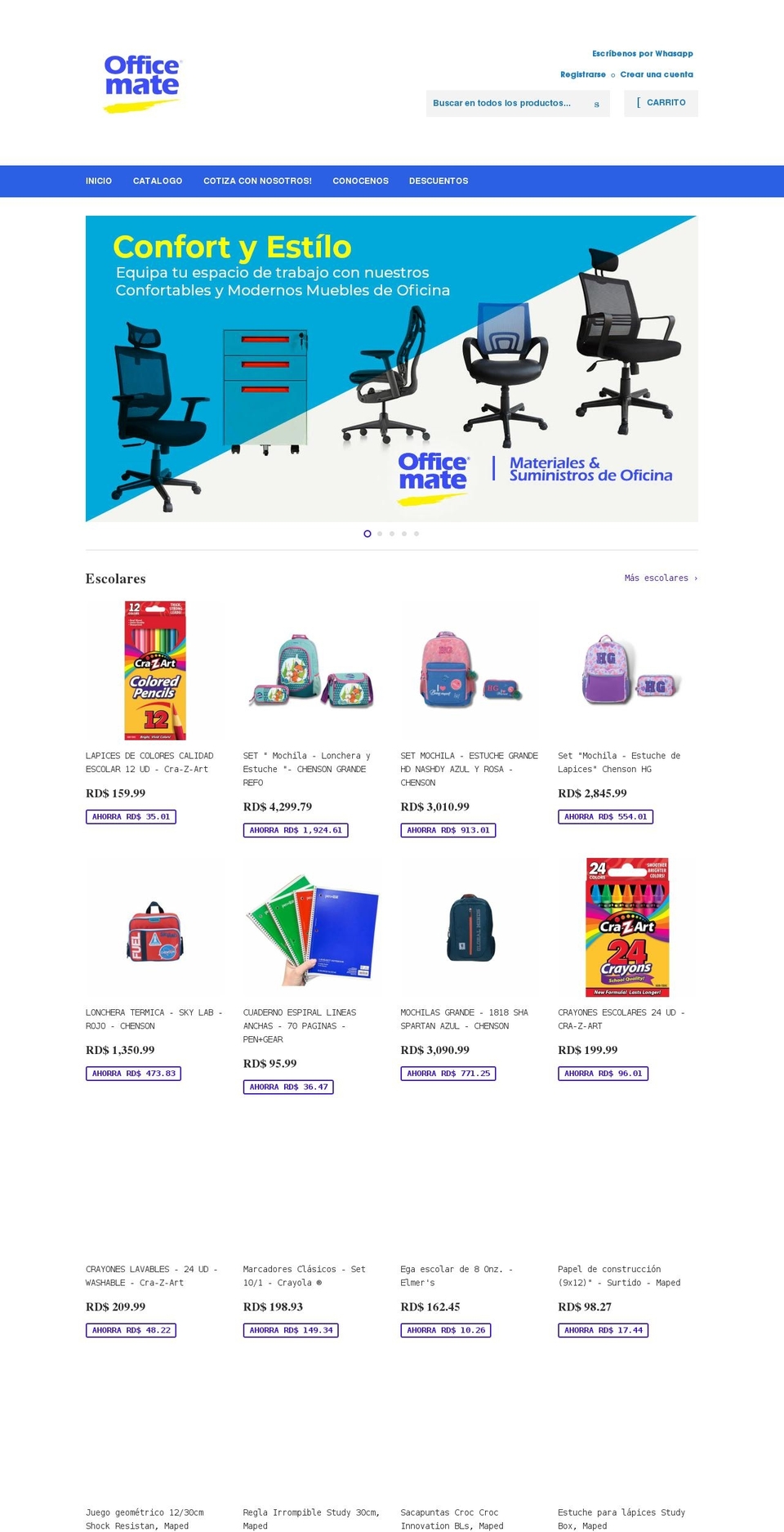 officemate.do shopify website screenshot