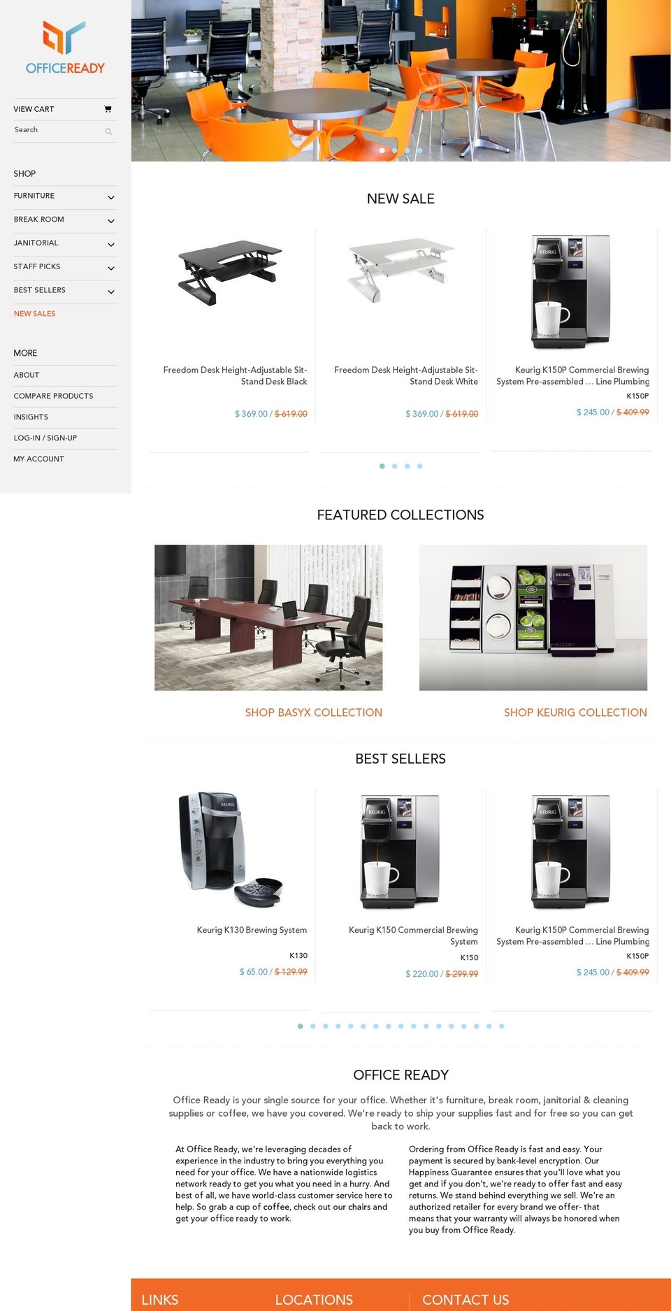 officeready.com shopify website screenshot
