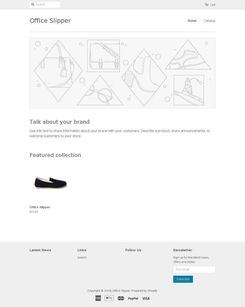officeslipper.com — Shopify storefront screenshot