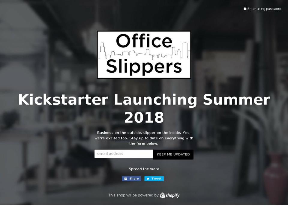 officeslippersonline.com — Shopify storefront screenshot