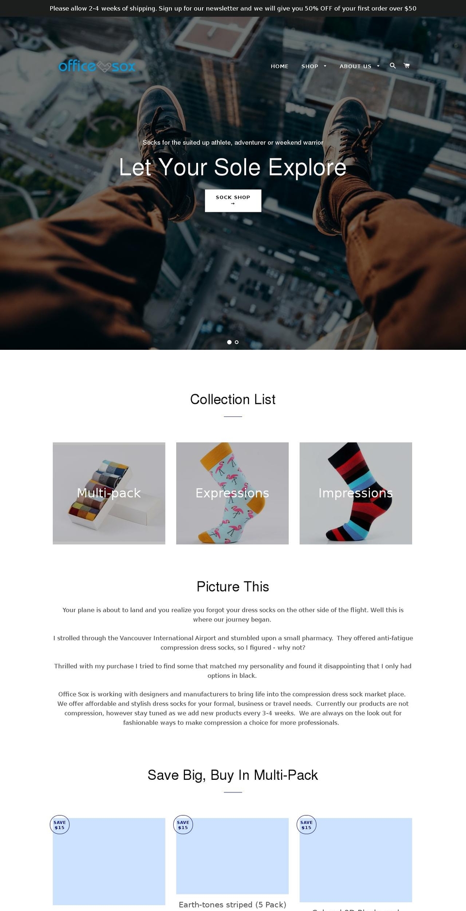 officesox.com — Shopify storefront screenshot