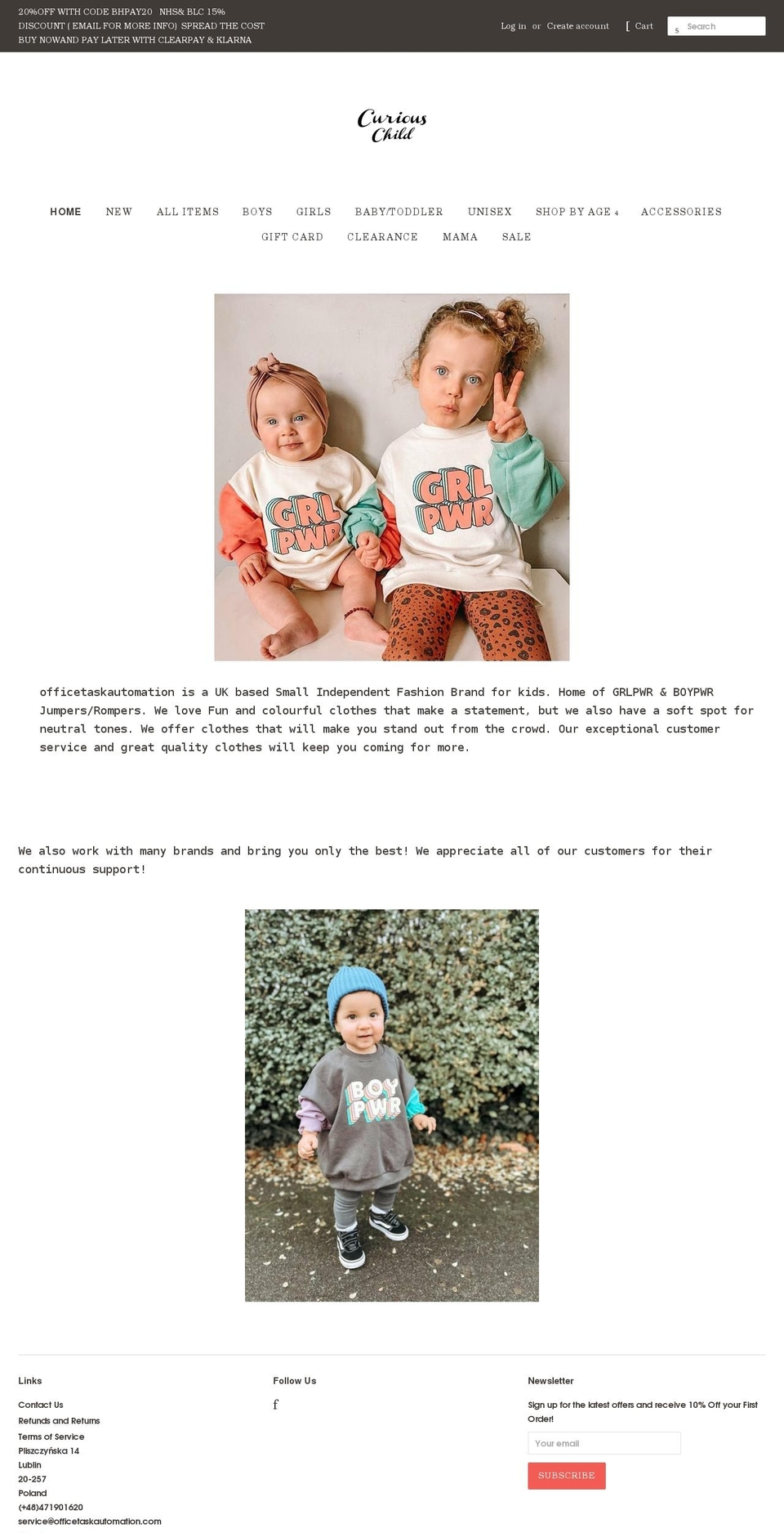 officetaskautomation.com shopify website screenshot