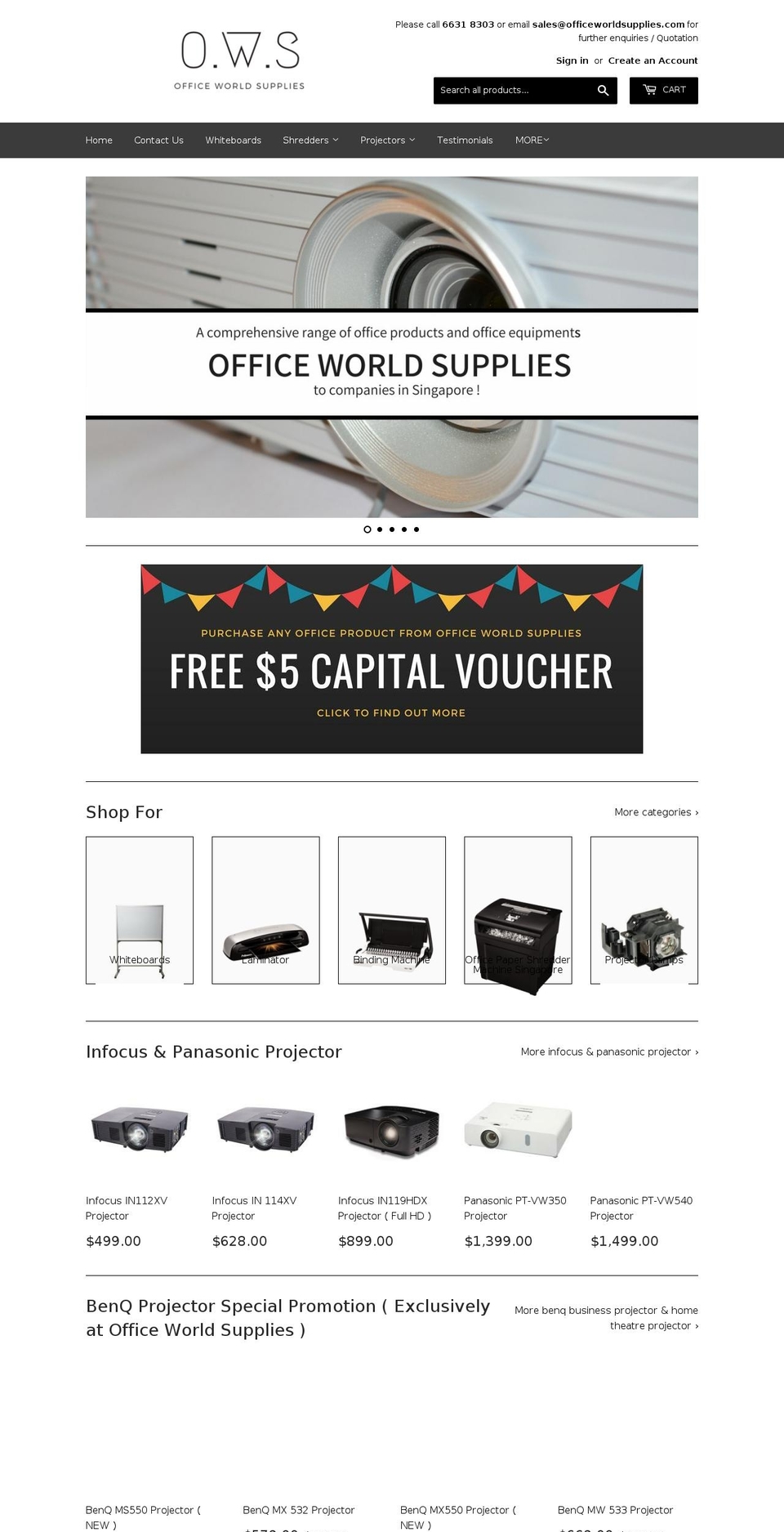 officeworldsupplies.com — Shopify storefront screenshot