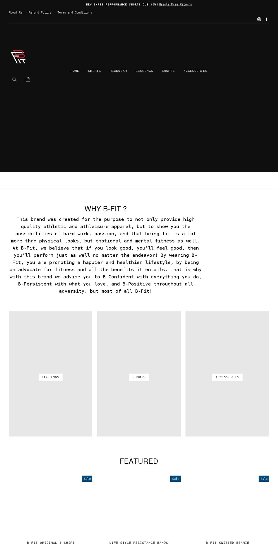 officialbfitness.com shopify website screenshot